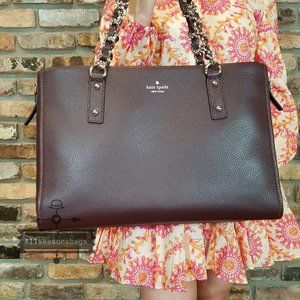 Chocolate Cherry Kate Spade Andee Cobble HILL BAG
